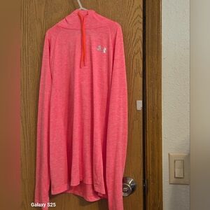 Under Armour Coral Pink Hoodie with Logo